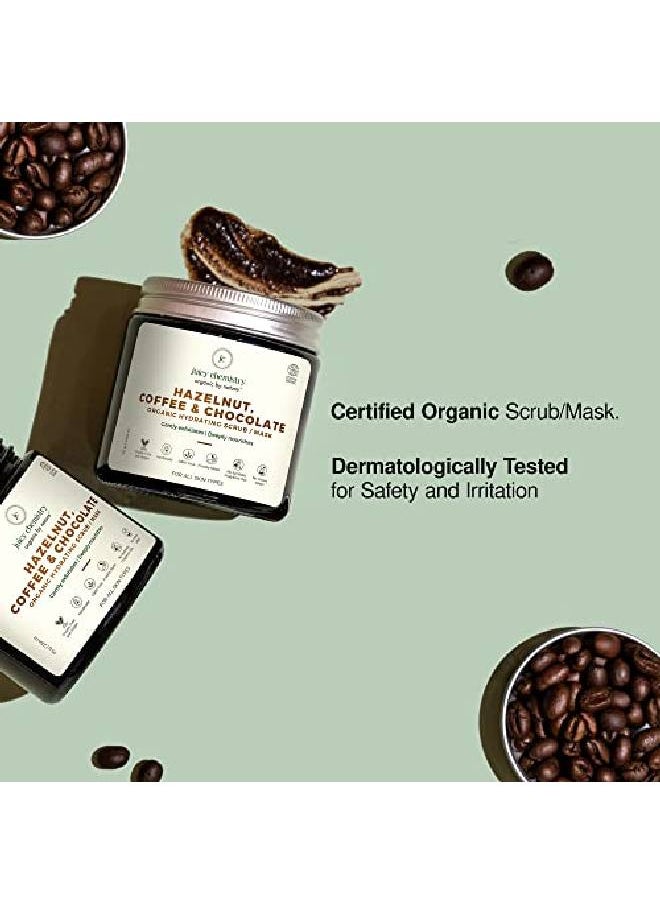 Juicy Chemistry Hazelnut Coffee & Chocolate Coffee Face Scrub for Dry Skin 75g Certified Organic Scrub for Glowing Skin for Men & Women  - Image 3
