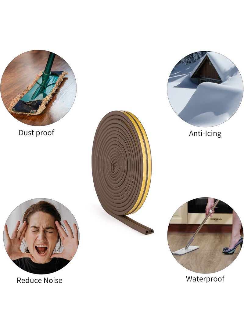 Weather Stripping for Door Self Adhesive Window Seal Foam Strip for Soundproofing Collision Avoidance Insulation Gap Blocker for Doors and Windows - Image 3