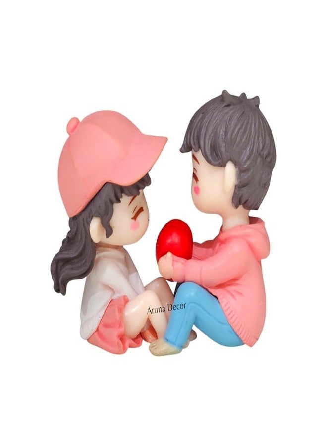 ARUNA DECOR Miniature Heart Couple Figurine for Mini Garden Dollhouse Decor Romantic PVC Love Showpiece Gift for Valentine Anniversary Home Desk Decoration - Image 4