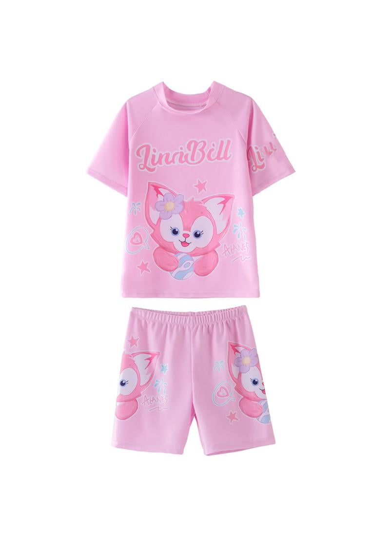 Y&D Kuromi Swimsuits for Girls Swimwear Cartoon Beach Bathing Suit with Swimming - Image 1