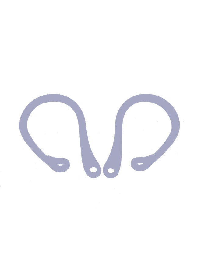 Generic Suitable For Apple Bluetooth 3 Generation Headset Hook Airpods Silicone Case Sports Wireless Anti-lost Ear Hook-Color:Purple  - Image 1