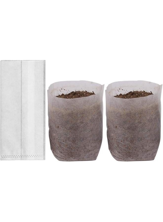 300 قطعة أكياس زراعية قابلة للتحلل غير منسوجة لزراعة النباتات أكياس لإنبات النباتات لتوريد حدائق المنزل أو الحدائق الخارجية 16x20 سم - Image 1