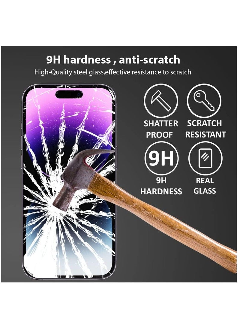 Raxoom Screen protector compatible with iPhone 14 Pro Max 5G, Tempered Glass, Distinctive High End Protective Film [Anti-Glare][HD Full Coverage][Easy Installation][9H Hardness] - Image 4