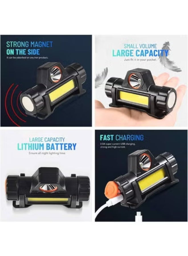 Complete 3-Piece Adventure Tool Set for Hiking & Camping: LED Rechargeable Headlamp, 9-in-1 Stainless Steel Multi-Tool Kit, Powerful Flame Torch for Cooking & BBQ – Value Bundle for Outdoor & Home Activities - Image 5