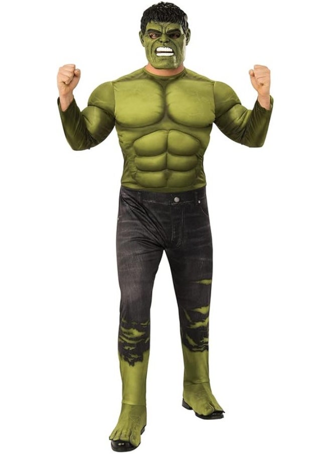 RUBIE'S Rubie's Marvel: Avengers 4 Men's Deluxe Hulk (2) Costume and Mask  - Image 1