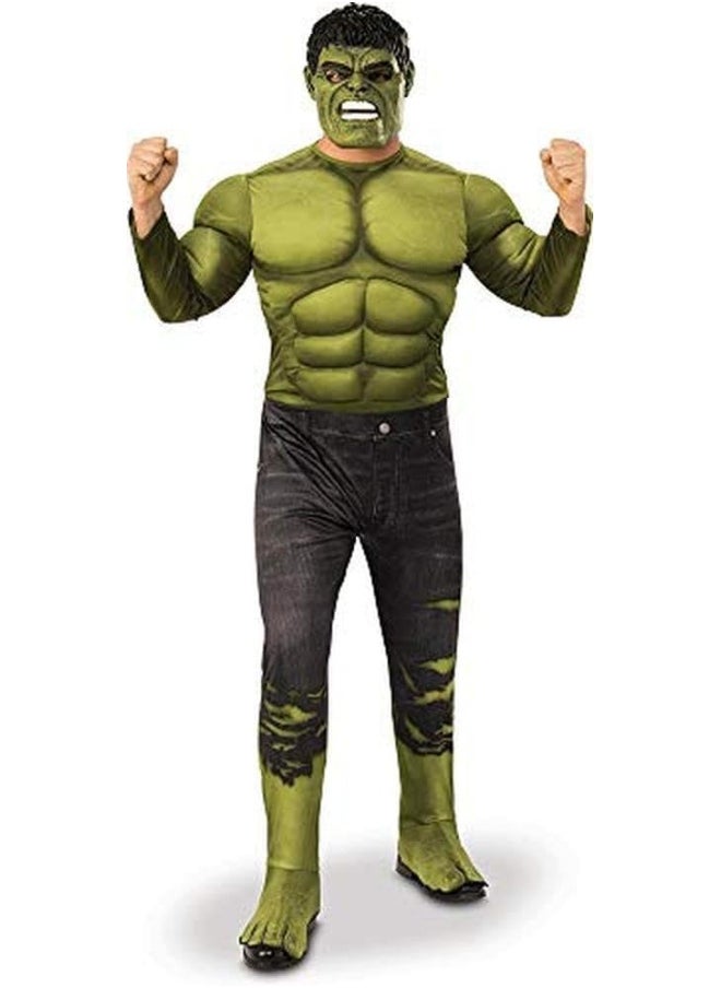 RUBIE'S Rubie's Marvel: Avengers 4 Men's Deluxe Hulk (2) Costume and Mask  - Image 2
