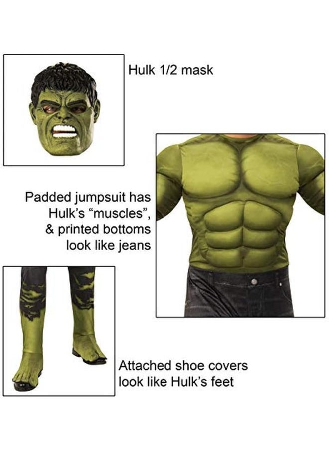 RUBIE'S Rubie's Marvel: Avengers 4 Men's Deluxe Hulk (2) Costume and Mask  - Image 3
