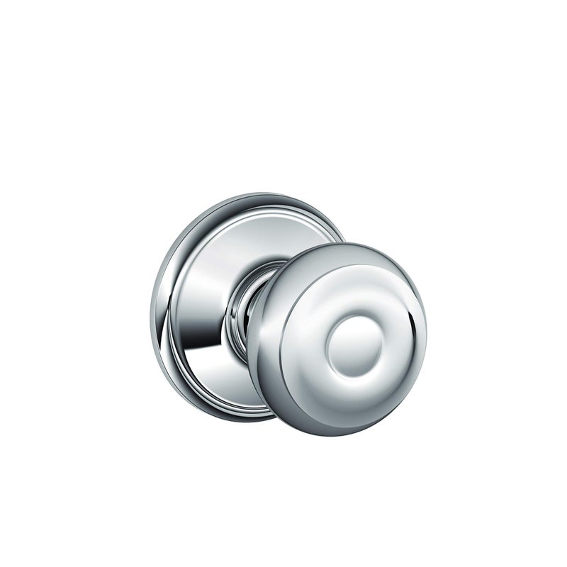 SCHLAGE F10GEO625 Georgian Hall and Closet Knob, Bright Chrome - Image 1