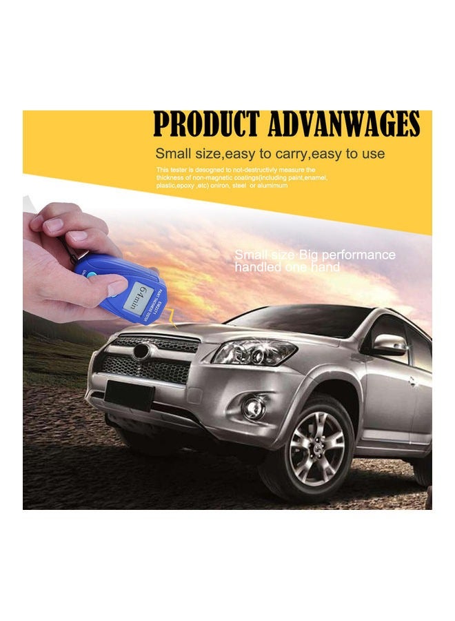 Generic Thickness Gauge, Digital Painting Thickness Meter Mini LCD Car Coating Thickness Gauge, LCD Enamel MIni Paint Thickness Gauge Meter Tool, Paint Mil Thickness Meter Gauge Check The Car’s Original Coating Auto Car Paint Meter (Blue)  - Image 3