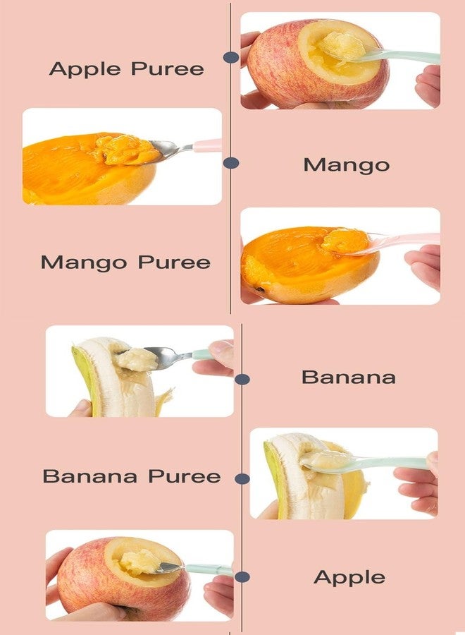 Wavva® Silicone Baby Fruit Spoon Scraper for Baby Feeding 2 in 1 Multifunction Serrated Grapefruit Fruit Spoon for Kids/Toldder. - Image 4