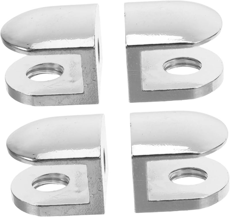 Tehaux 4 Pack Zinc Alloy Shelf Brackets Adjustable Mounting Hardware For Home Shower Doors - Image 2