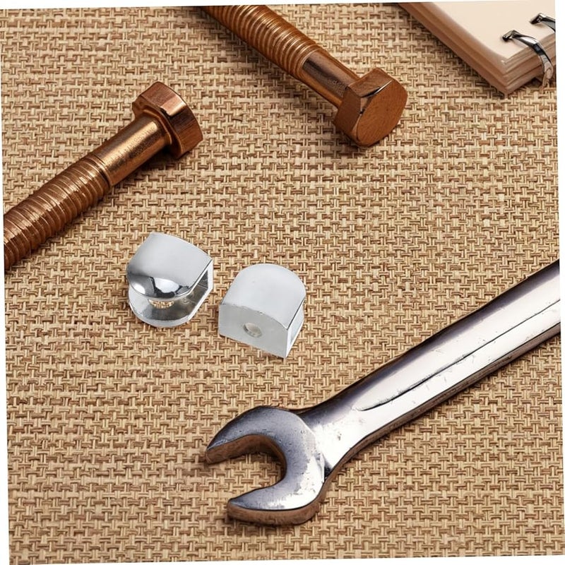 Tehaux 4 Pack Zinc Alloy Shelf Brackets Adjustable Mounting Hardware For Home Shower Doors - Image 5