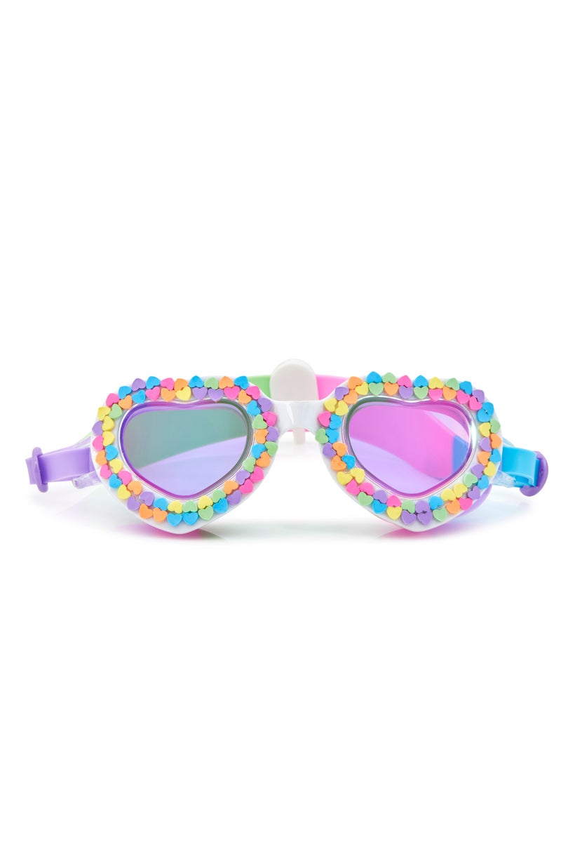 Bling2O U Rock Rainbow Kids Swim Goggles – Anti-Fog, UV Protection, No Leak, Latex-Free Silicone, Colourful with Hard Case, Ages 8+ - Image 1