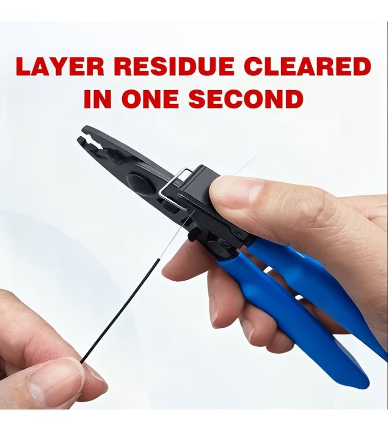 1pc Metal Multifunctional Wire Stripping Pliers For Stripping Bare Fiber Tail Fiber Kevlar Pull Wires And Cleaning Fiber Coating Layers - Image 4