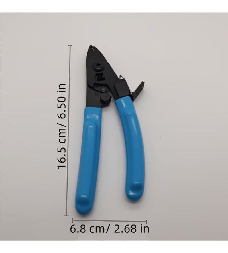 1pc Metal Multifunctional Wire Stripping Pliers For Stripping Bare Fiber Tail Fiber Kevlar Pull Wires And Cleaning Fiber Coating Layers - Image 3