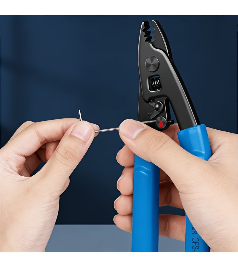 1pc Metal Multifunctional Wire Stripping Pliers For Stripping Bare Fiber Tail Fiber Kevlar Pull Wires And Cleaning Fiber Coating Layers - Image 5