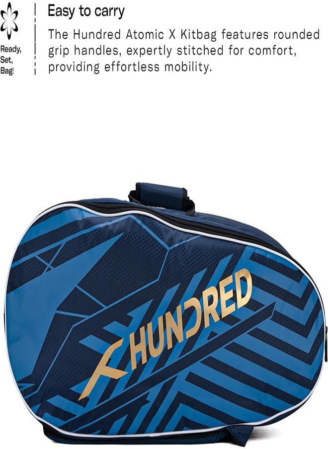 HUNDRED - Ace Kit Bag Double Compartment With Side Pouch (6In1) Kit Bag (Slate Blue) - Image 1