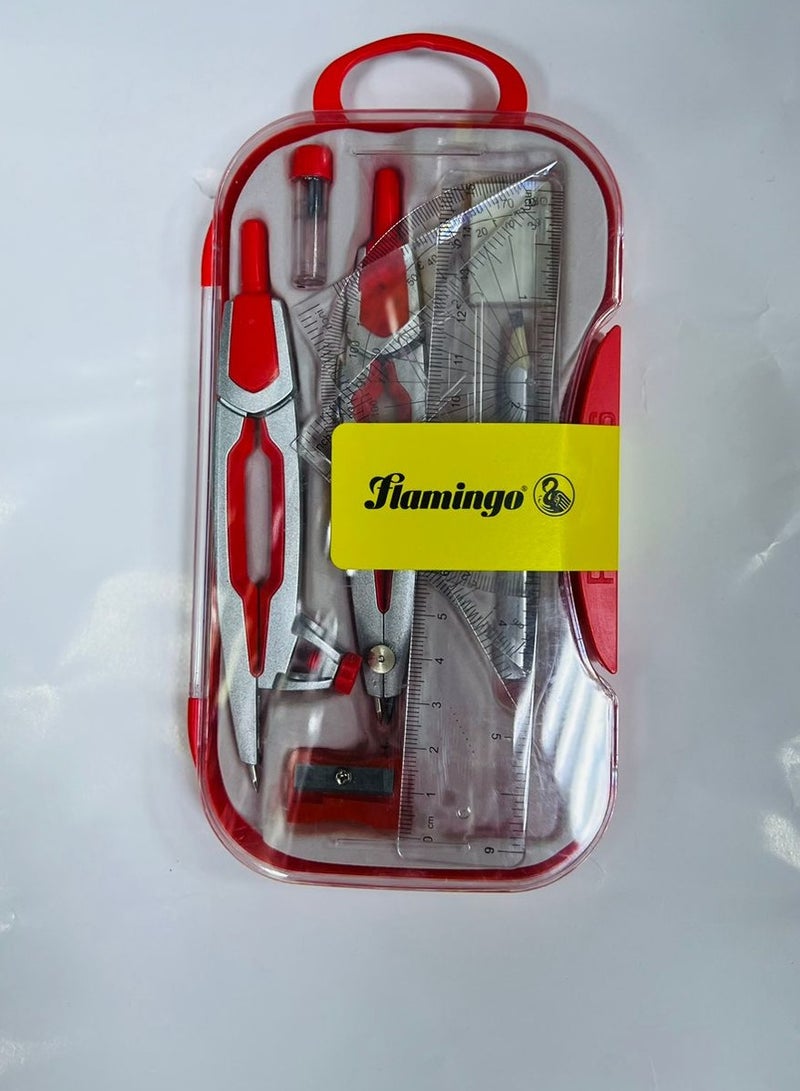 Flamingo Mathematical Drawing Instruments Multicolor for School and Office Uses - Image 1
