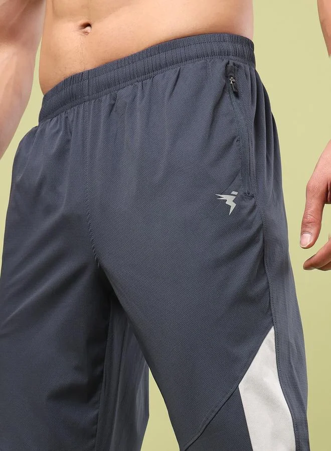 Technosport Color Block Slim Fit Sports Joggers with Technolite by Styli