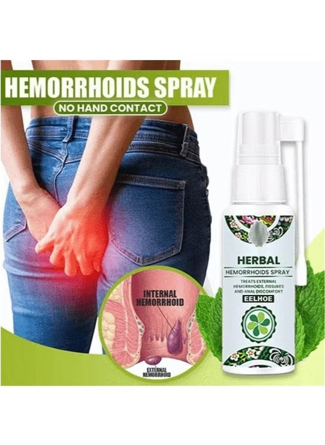 EELHOE Natural Herbal Hemorrhoids Spray – 2-Pack | 100% Natural Herbal Extract Formula for External & Internal Hemorrhoid Relief - Image 5