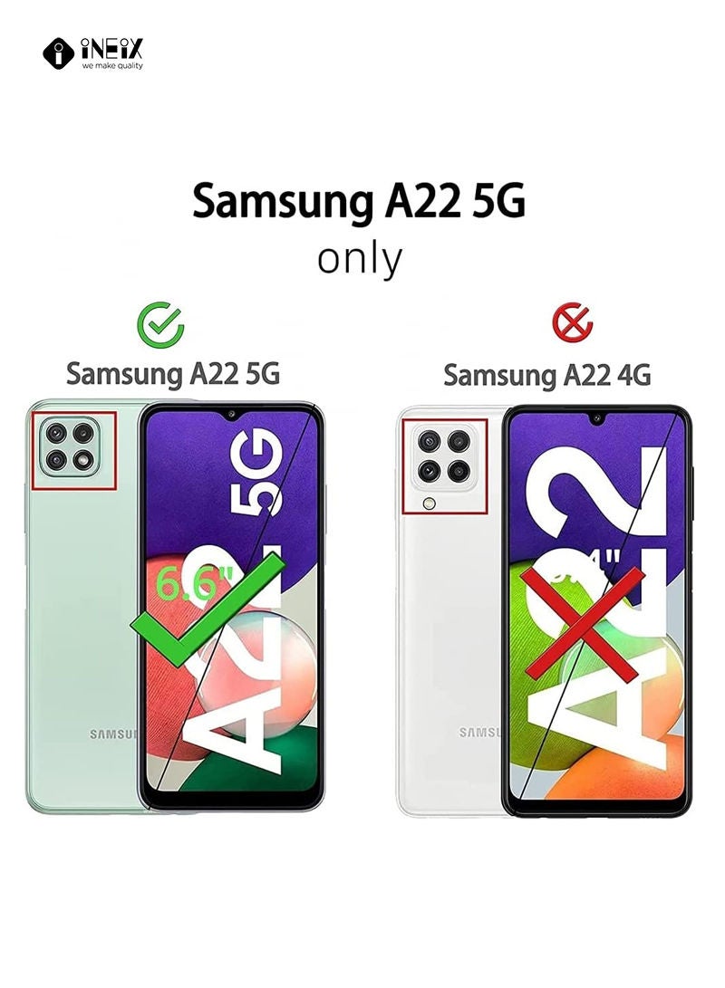 INEIX Shockproof Ultra Clear Silicone Case Cover For Samsung Galaxy A22 5G - Clear - Image 3