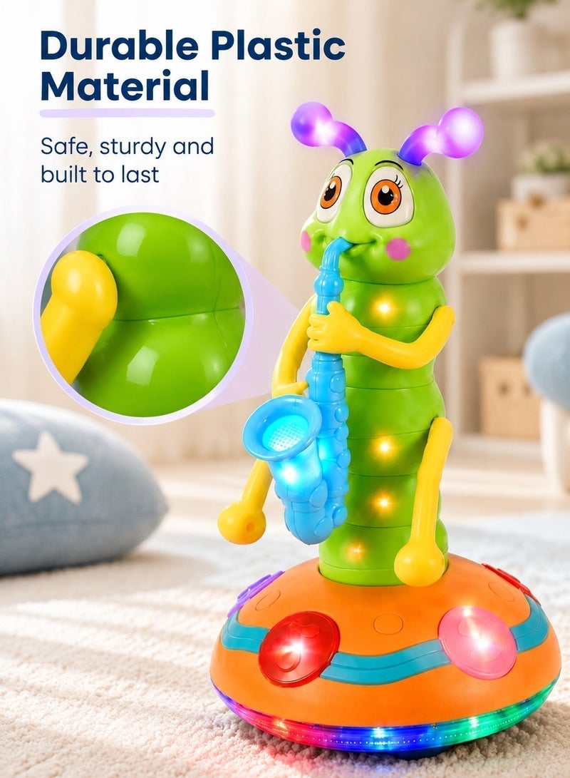 Dancing Baby Toys 6 to 12 Months, Musical, Light up, Spinning,Swing,Dance and Go Caterpillar Baby Toys, Interactive Light-up Gifts Baby Boy Toys for 1 2 3 4 5 Year Old Girls Kids - Image 5