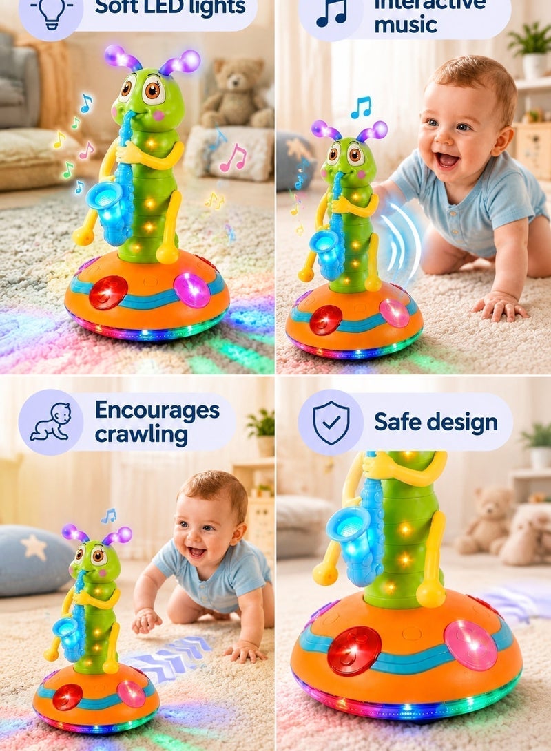 Dancing Baby Toys 6 to 12 Months, Musical, Light up, Spinning,Swing,Dance and Go Caterpillar Baby Toys, Interactive Light-up Gifts Baby Boy Toys for 1 2 3 4 5 Year Old Girls Kids - Image 4