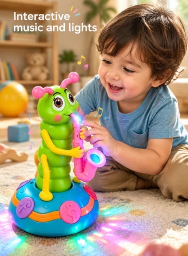 Dancing Baby Toys 6 to 12 Months, Musical, Light up, Spinning,Swing,Dance and Go Caterpillar Baby Toys, Interactive Light-up Gifts Baby Boy Toys for 1 2 3 4 5 Year Old Girls Kids - Image 2