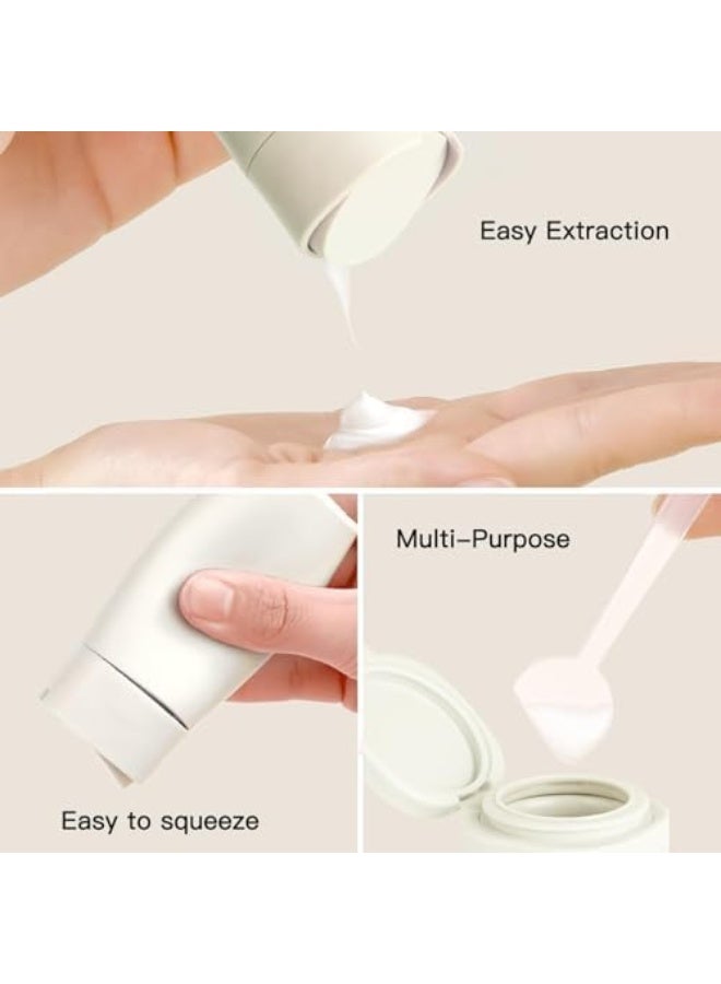 Travel Dispenser Bottles for Toiletries, 5 Pack Travel Size Containers, Leak Proof Refillable Travel Accessories for Shampoo Conditioner, Portable Travel Bottles with Clear Toiletry Bag - Image 3