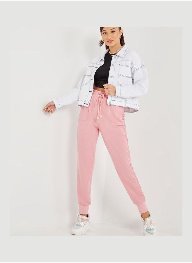 Styli - Short Length Denim Jacket with Contrast Piped Detail - Image 1