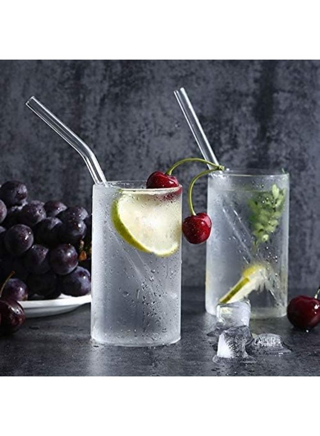 Shimomura Kougyou Reusable Transparent Glass Drinking Straws – BPA Free, 200mm x 8mm, 4 pcs - Image 3