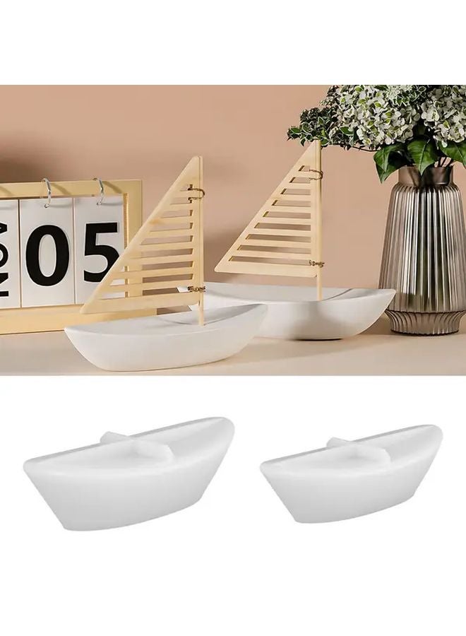 Sailboat Ornament Small Silicone Mold for DIY Nautical Crafts Candle Wax - Image 2
