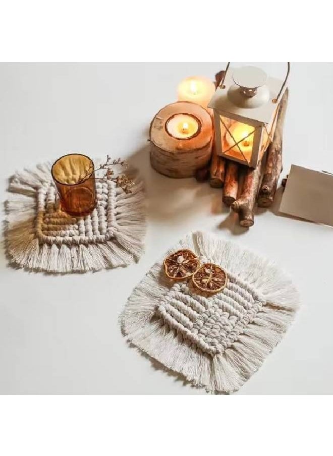 Generic - Bohemian Macrame Handmade Non-Slip (White) - Image 1