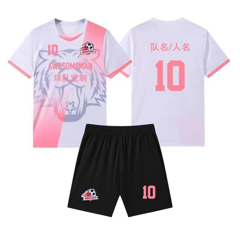 Football Clothing Suit Staring Adult Children'S Short-Sleeved Sports Football Clothing Men'S And Women'S Quick-Drying Football Training Clothing - Image 5