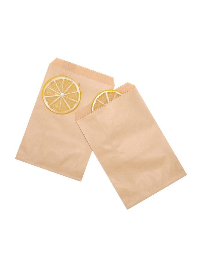 Volanic 100PCS 3X5 Inch Kraft Paper Bags Small Flat Party Favor Bag for Bakery Cookies Candies Dessert Chocolate Sandwich - Image 1
