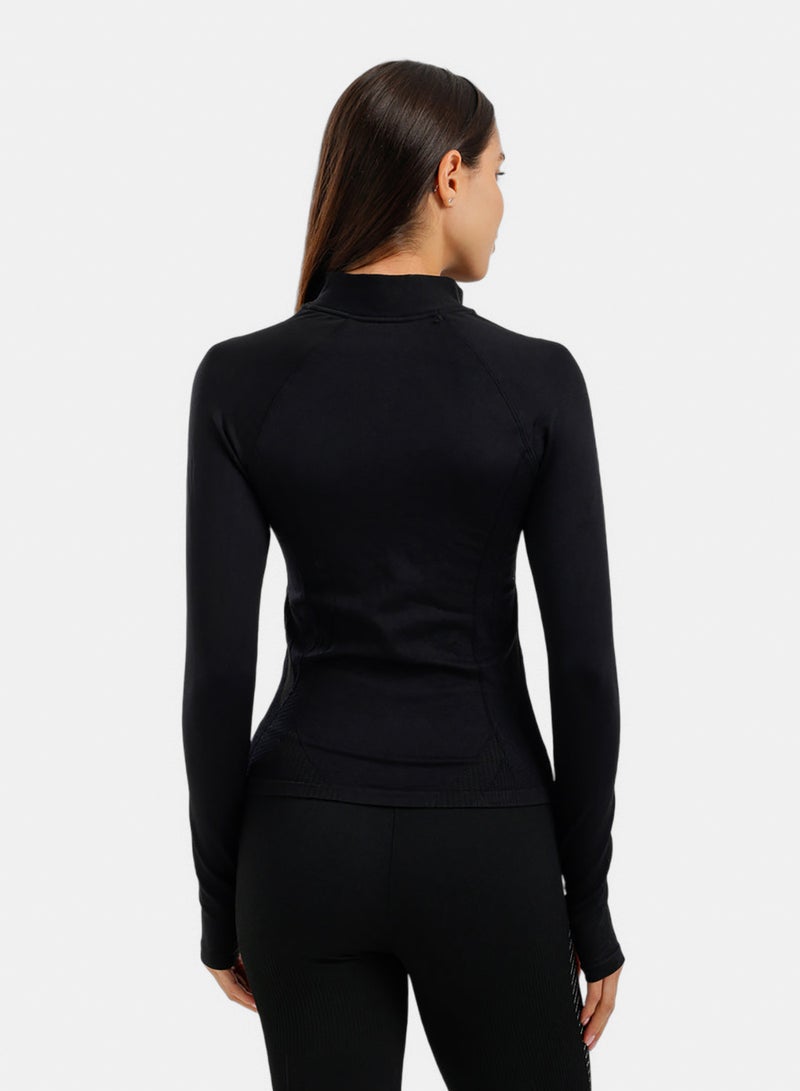 Carina Slim Fit Jacket with Thumbholes - Image 4