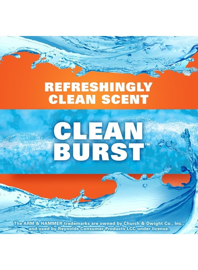 Hefty Ultra Strong Tall Kitchen Trash Bags, Blackout, Clean Burst, 13 Gallon, 110 Count - Image 3