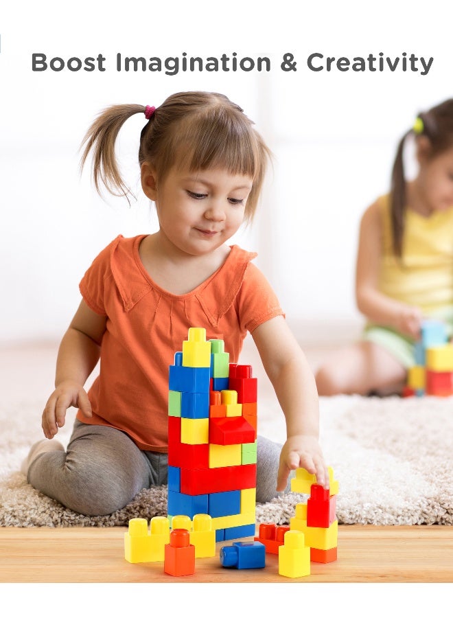 PlayNation Play Nation Jumbo Brix Stack & Fix Set Multicolour - 40 Pieces, 12M+, Enhances Problem Solving Skills, Screen Free Fun & Engagement, Lightweight, No Sharp Edges - Image 3