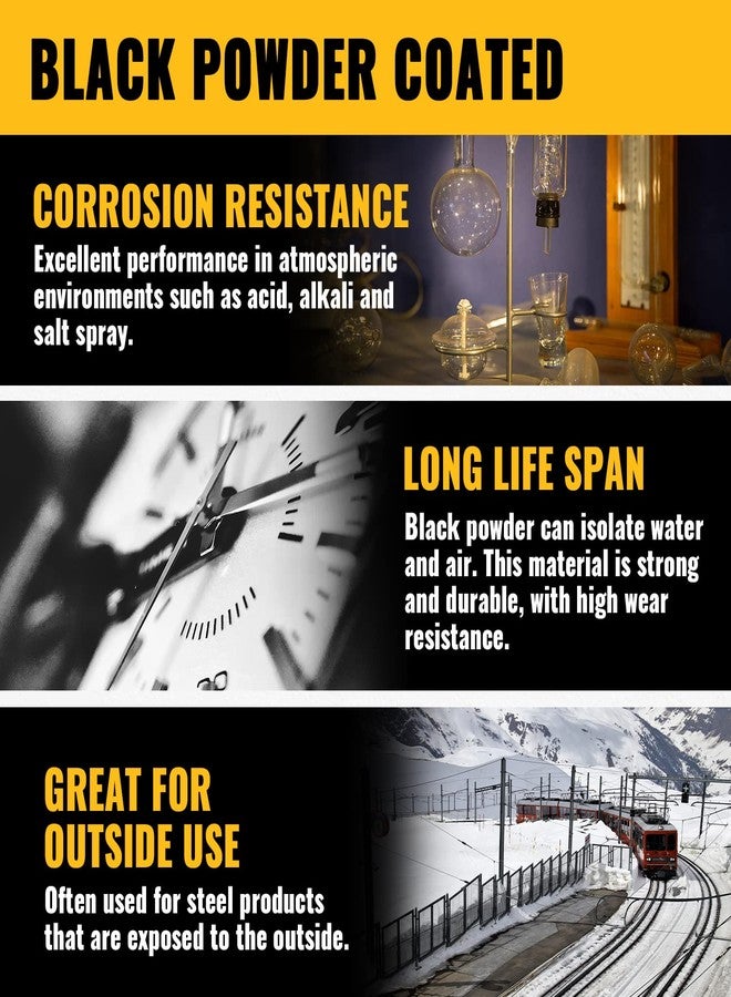 VIVIDA 1-5/8" End Rail Clamps, Black Chain Link Fence Fittings, 1-5/8 Inch Panel Pipe T Connectors, 4 PCS - Image 4