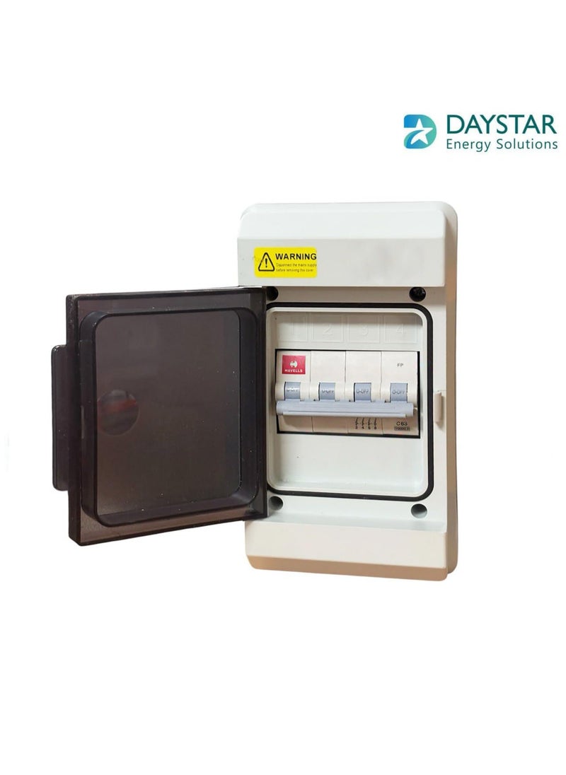 Generic Daystar Solutions PVC Plastic 63A MCB FP C Curve White with Box  - Image 3