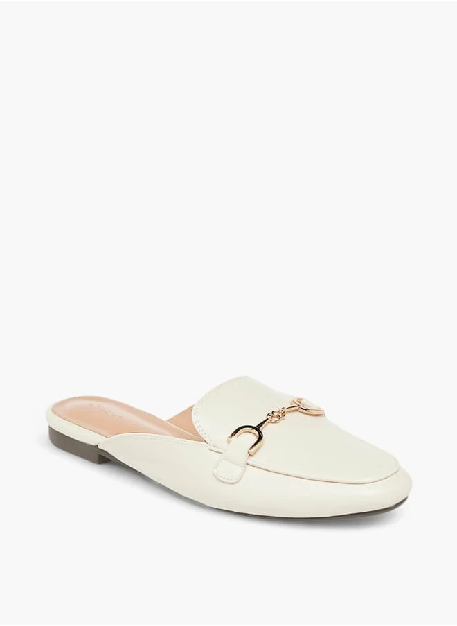 سيليست Women's Metal Accent Slip-On Mules