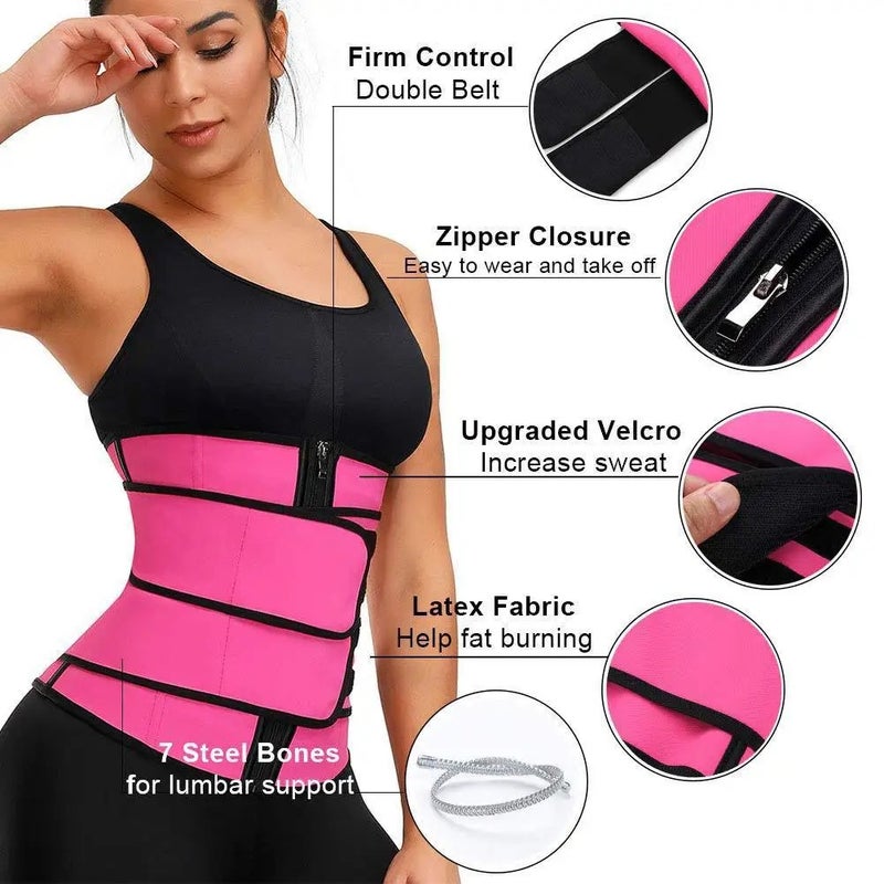 Bluejw Women's Neoprene Waist Trimmer Belt - Abdominal Compression for Exercise, Yoga, Postpartum - Body Shaper & Reinforcement - Image 3