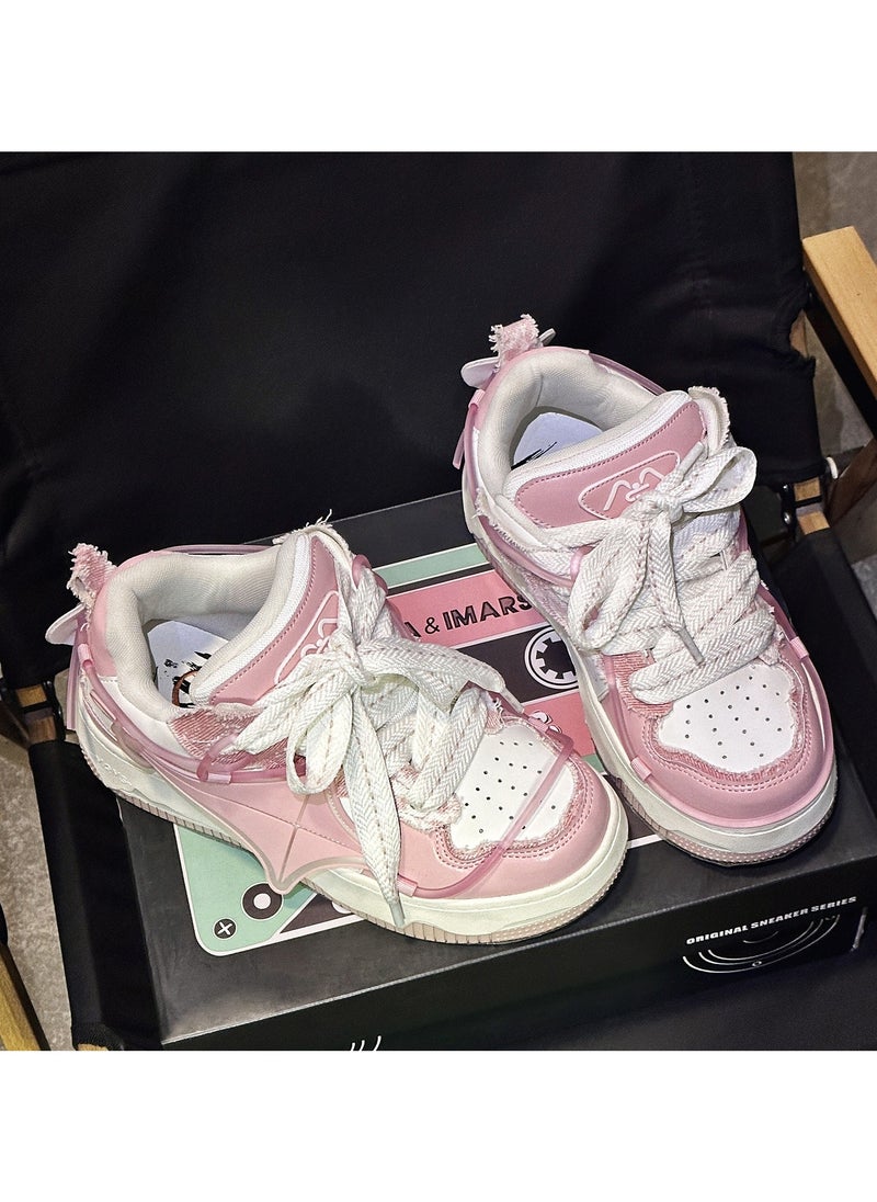 KUYING - New Thick Sole Elevated Board Shoes - Image 1
