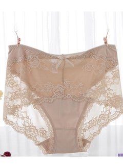 High Waist Panties for Women Underwear Plus Size Sheer Lace