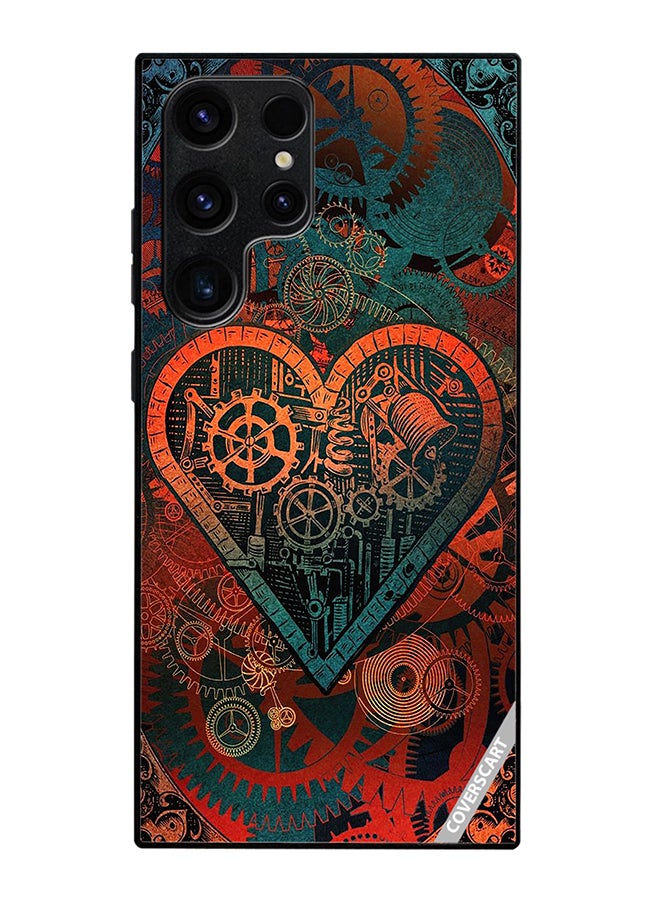 غطاء حماية لهاتف سامسونج جالاكسي S24 ألترا بتصميم تجريدي متعدد الألوان