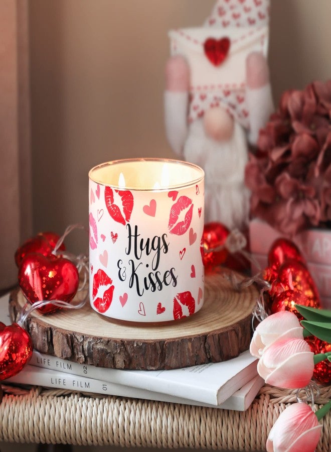 KORMMCO Valentine’s Day Candle, Rose Scented Candle, Large 3 Wicks, 14 oz - Image 2
