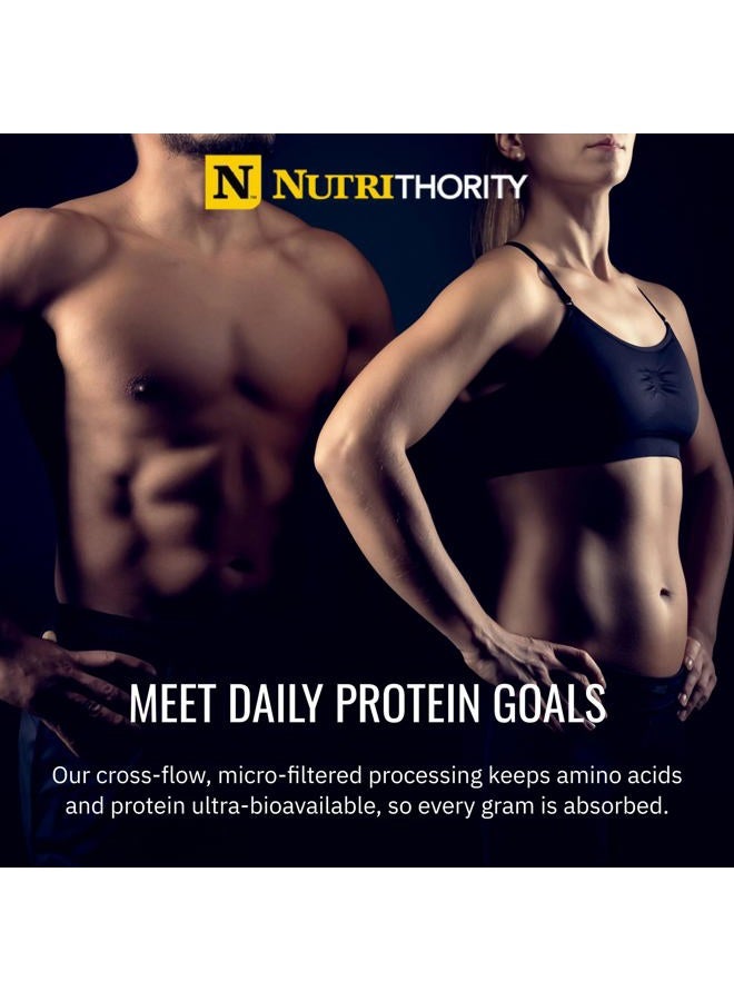 Nutrithority ISOTHORITY- 100% Pure Whey Protein Isolate for Maximum Post Workout Recovery (Peanut Butter Chocolate) - Image 3