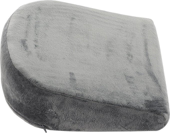 MEMORY FOAM MATERNITY WEDGE CUSHION PREGNANCY PAIN RELIEF BELLY SUPPORT PILLOW WITH REMOVABLE MICROPLUSH WASHABLE COVER