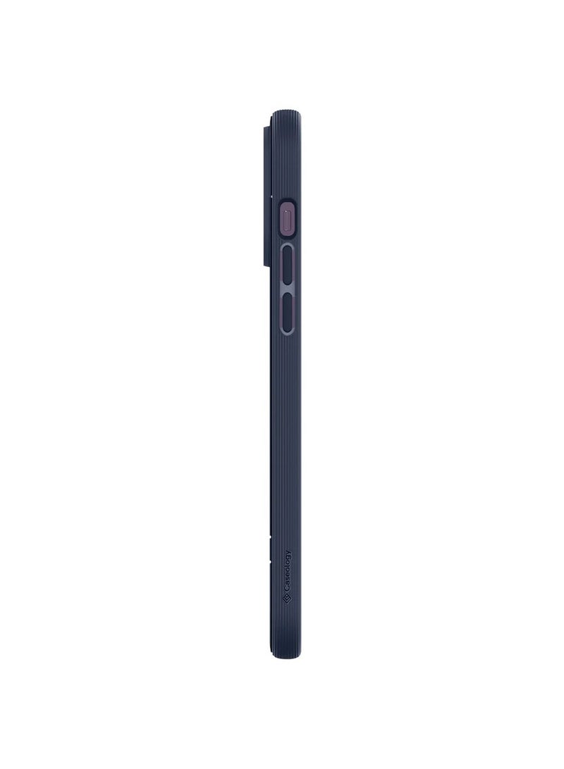 Caseology Parallax Mag Case [Built-in Magnet] Designed for MagSafe, Grade Drop Protection, Slim Ergonomic Grip, Wireless Charging Compatible Cover for iPhone 14 Pro (5G, 2022) – Midnight Blue  - Image 5