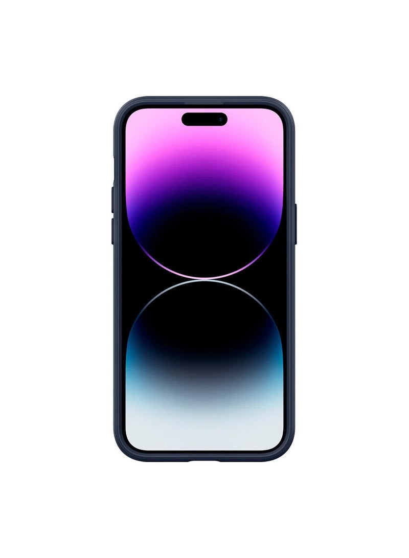 Caseology Parallax Mag Case [Built-in Magnet] Designed for MagSafe, Grade Drop Protection, Slim Ergonomic Grip, Wireless Charging Compatible Cover for iPhone 14 Pro (5G, 2022) – Midnight Blue  - Image 4